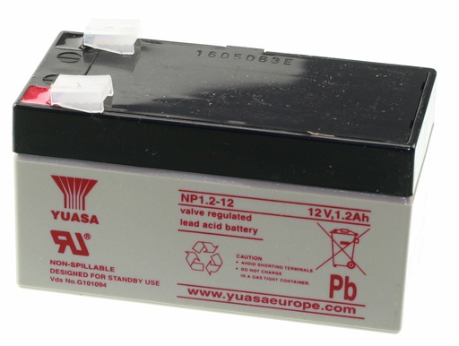 [89650] Blybatteri Yuasa 12V 1.2Ah VdS