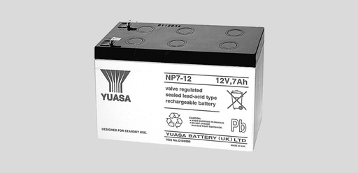 [89651] Lead-Acid Rech. Battery 12V/2,0Ah flat