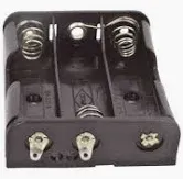 [89684] Batteriholder 3 x AA loddeøjer