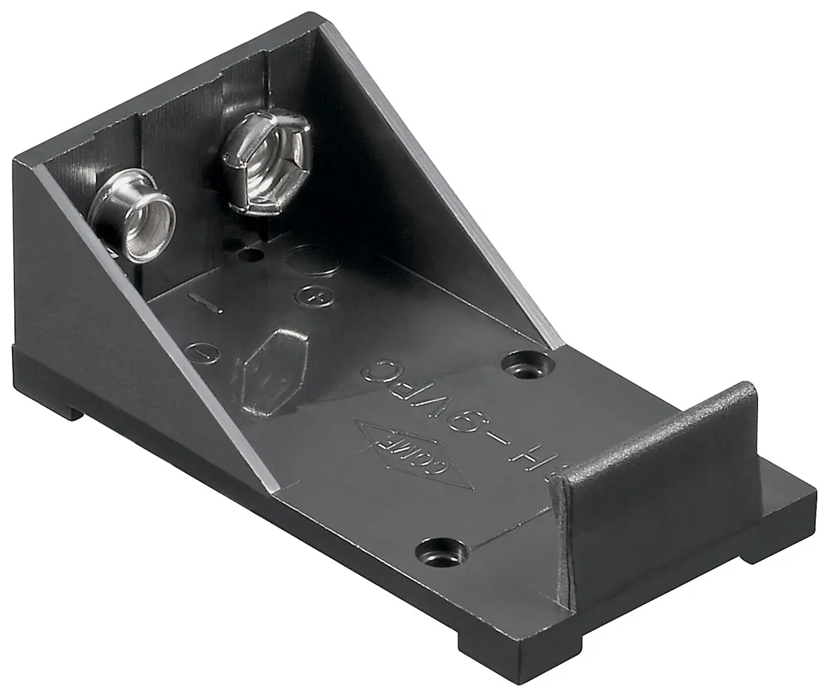 [89687] Batteriholder 1 x 9V Block loddeterminaler
