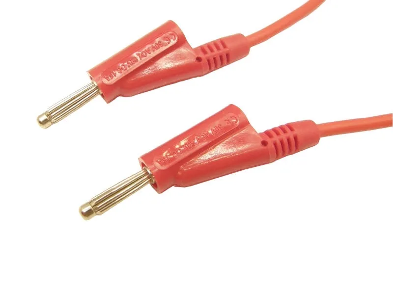 [90359] PVC Test Lead, 4mm Jack, 50cm Red