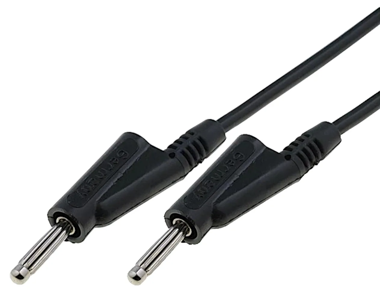 [90365] PVC Test Lead, 4mm Jack, 100cm Sort