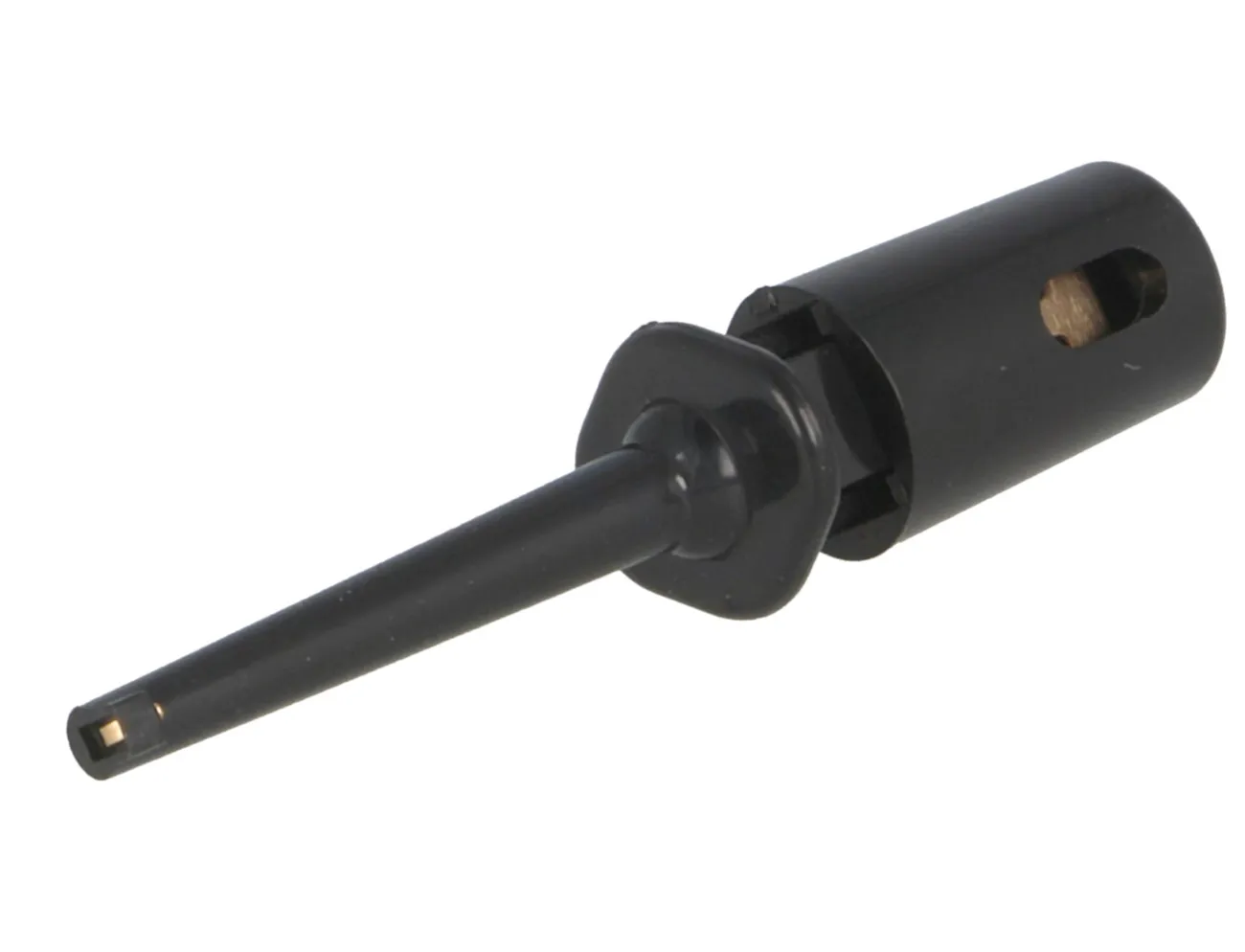 [90388] SubMiniature Testclip 40mm. Sort