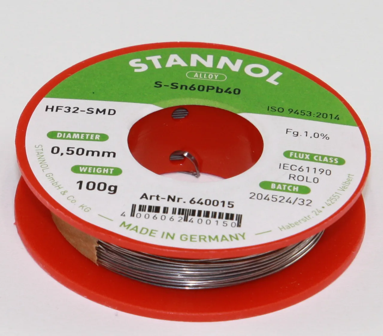 [90823] HF32 SMD 1,0% 0,5mm 100g/640015