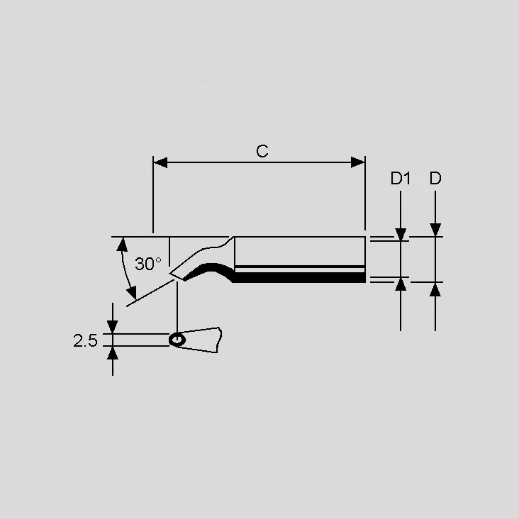 [91001] Loddespids Ersa 2,5mm