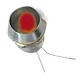 [91387] LED 5 mm. i fatning rød lowcost