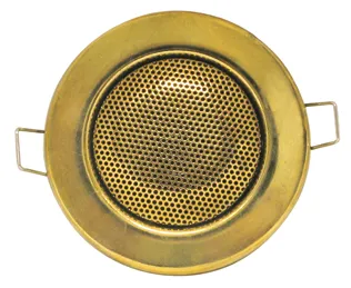 [91724] Mini-højttaler, halogen design, Guld/messing
