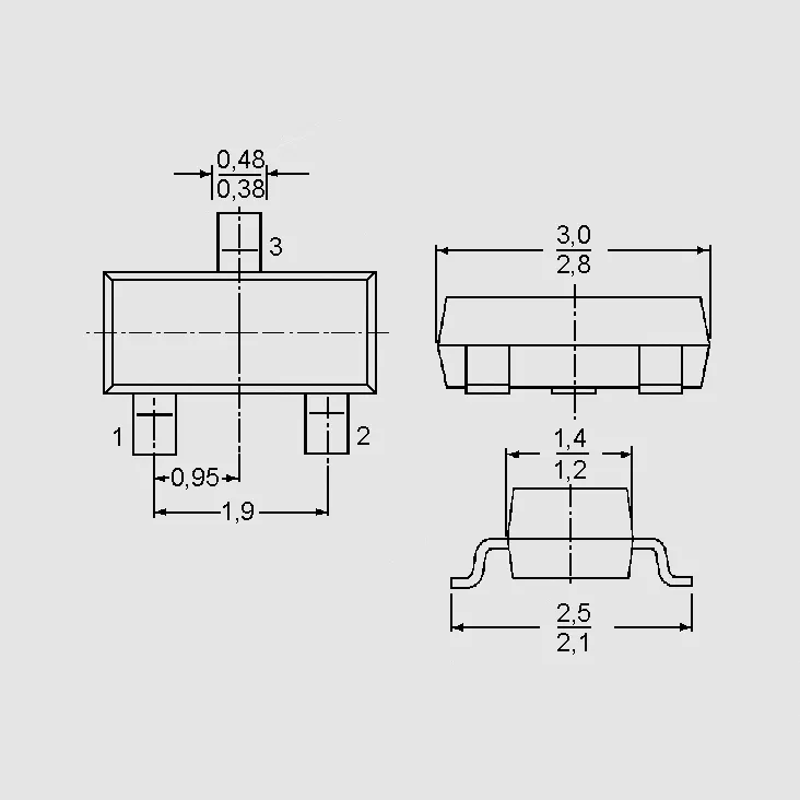[92147] N-LogL 20V 1,2A 0,54W 0,25R SOT23