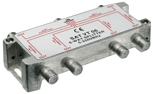 [93355] ANT-splitter 6-way 5-2450 MHz - suitable for digital(100dB)