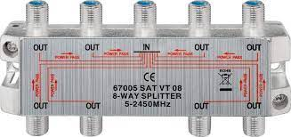 [93356] Satelit-fordeler, 8-vejs, 5-2450Mhz.
