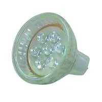 [94674] Lysdiodelampe i MR-11hus m/7 LEDs, hvid