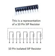 [101714] SIL-Resistor 5R/10P 82K