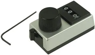 [102588] Dial, 10Turn, 25,4mm, for 6,3mm aksel Rectangular