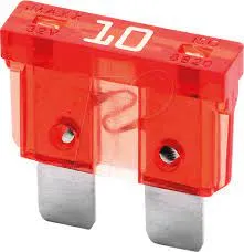 [103613] Fladstiksikring, 10A, 32V, rød
