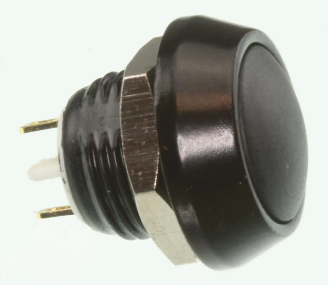 [103767] Miniature Momentary Switch 2A IP65 Black
