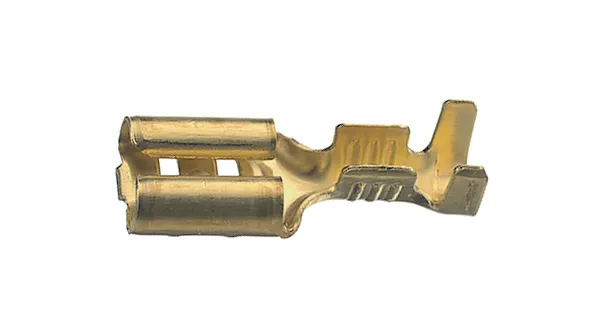 [104021] Kabelsko Spade Hun uisoleret 6,3x0,8 1,5mm2 Til Crimptang