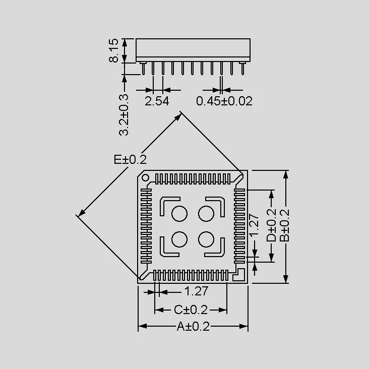 [104289] PLCC Socket 28Pole Sn PKU=27