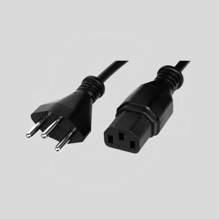 [104532] Power Supply Cable Switzerland 2m Black
