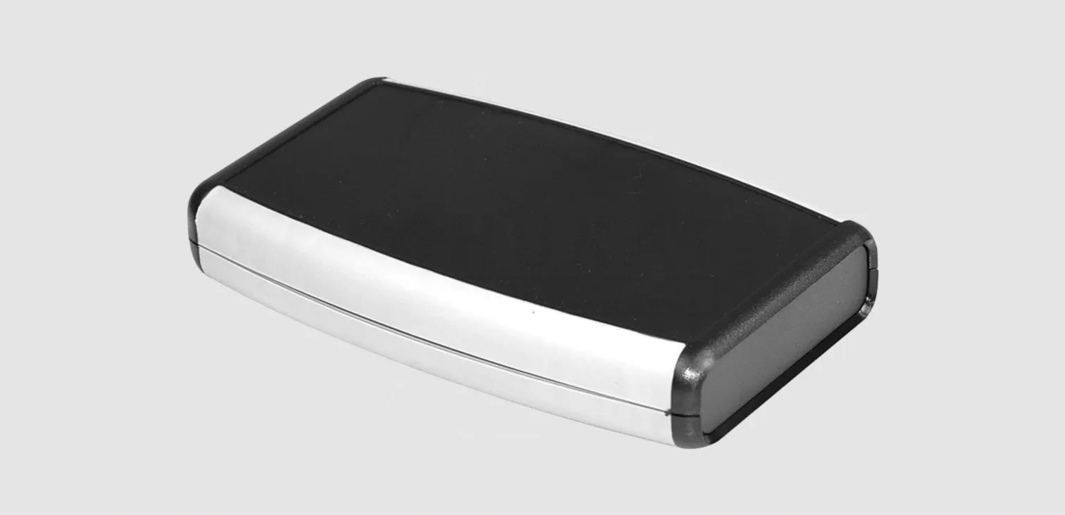 [104660] ABS Enclosure 117x79x24 Black Batt.Comp.