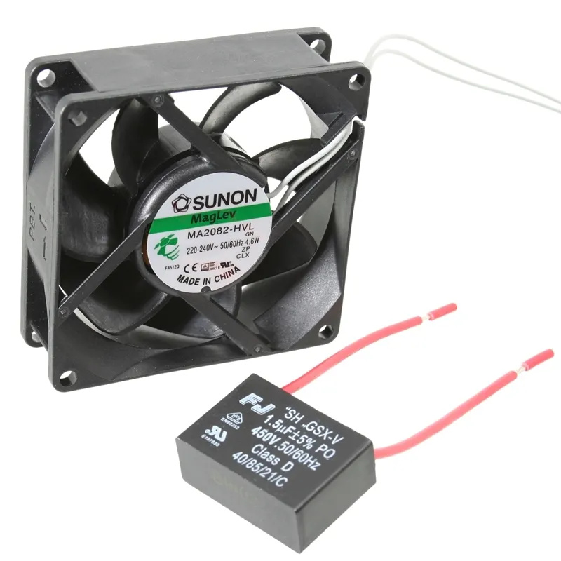 [105080] Fan 230V 80x25 V L 67,9m³/h 32dBA 4,6W