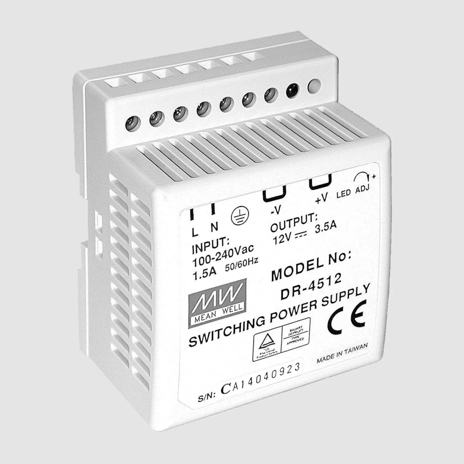 [105304] for DIN-skinne montering 42W 15V DC/2,8A