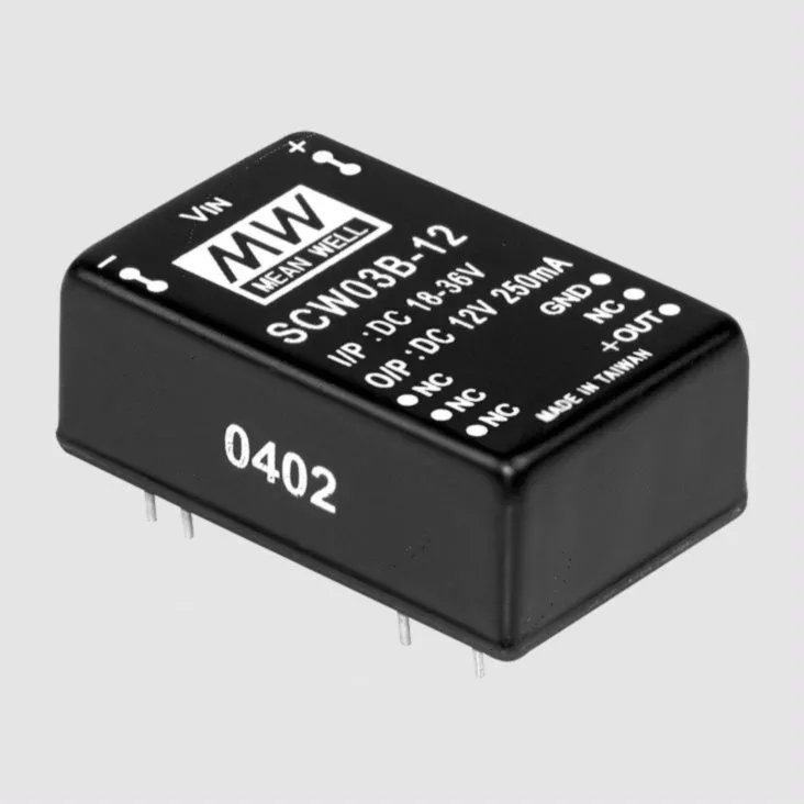[105824] DC/DC-Conv 18-36V: +15V 200mA 3W