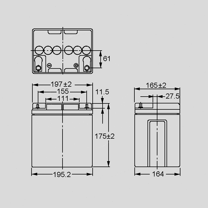 [106472] Lead-Acid Rech.Battery 12V/38Ah