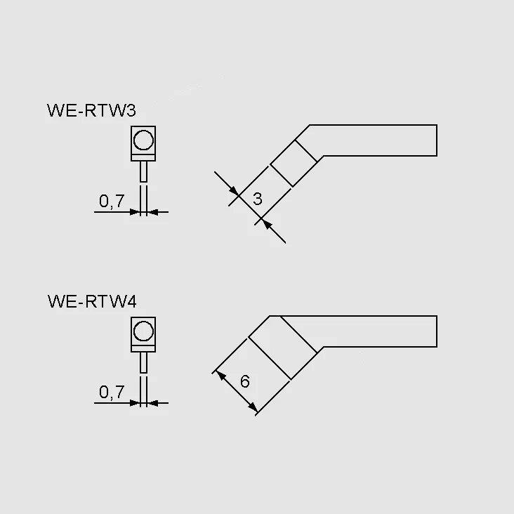 [106533] Soldering Tip Set 3x0,7mm 45°