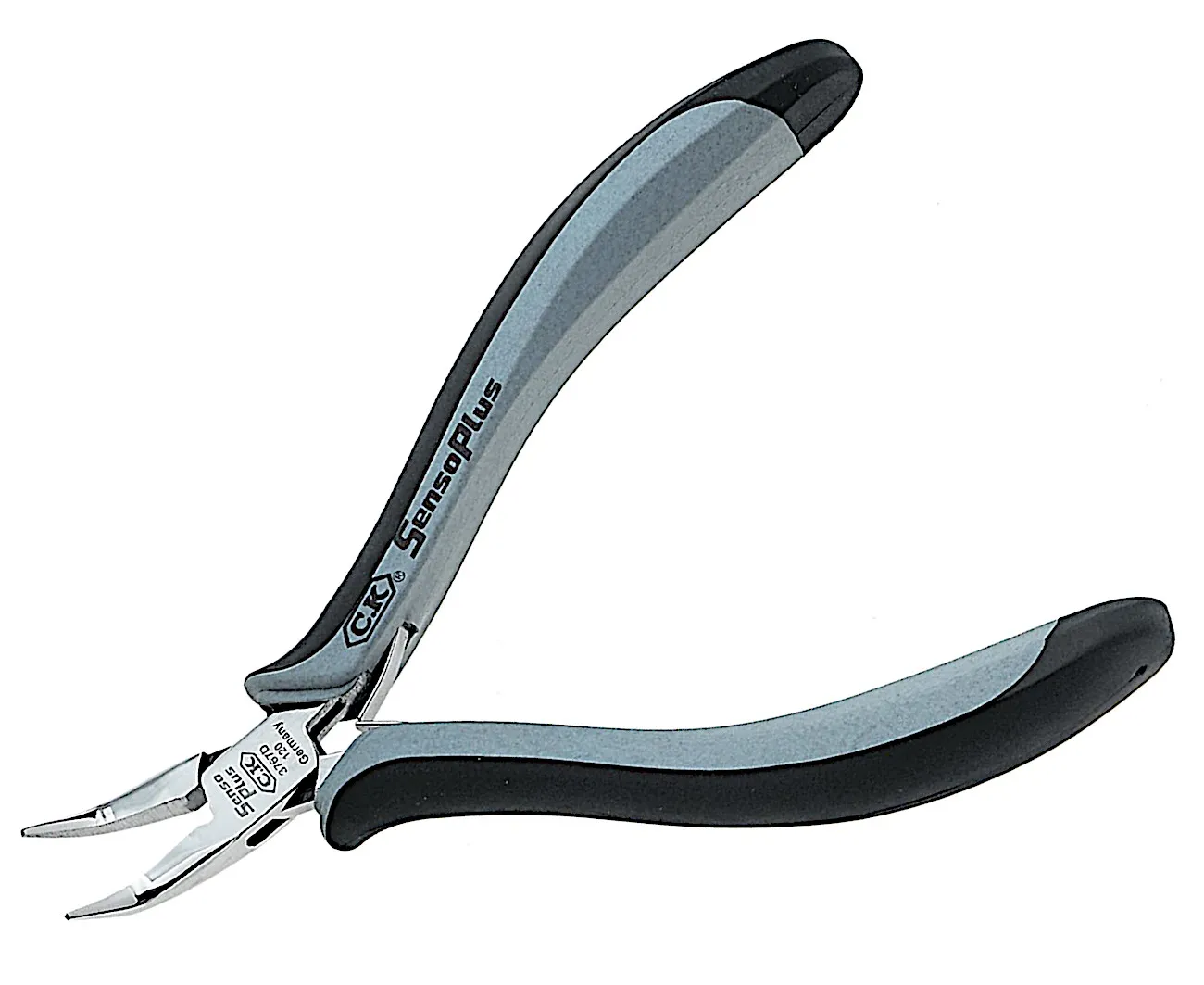 [106573] Snipe Nose Plier 120mm, Bent, Smooth Jaws