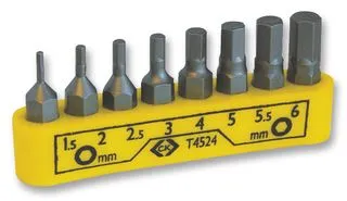 [106585] Unbrako Bit-Set 1/4 Inch, 8-Piece