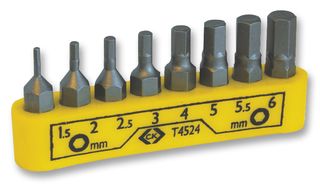 [106585] Unbrako Bit-Set 1/4 Inch, 8-Piece