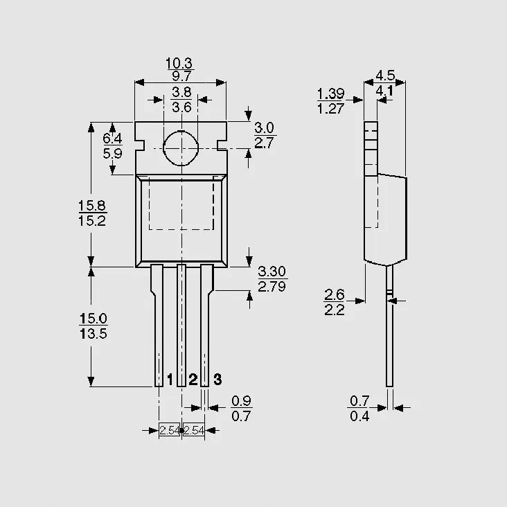[107380] Triac 25A 600V 35mA TO220AB