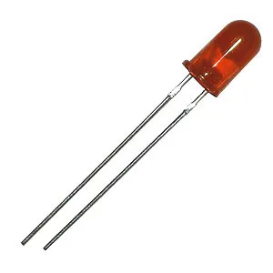 [107414] LED Diffuse Red/Rød 160mcd 30° 5mm