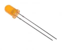 [107419] LED Diffuse Yellow 800mcd 25° 5mm