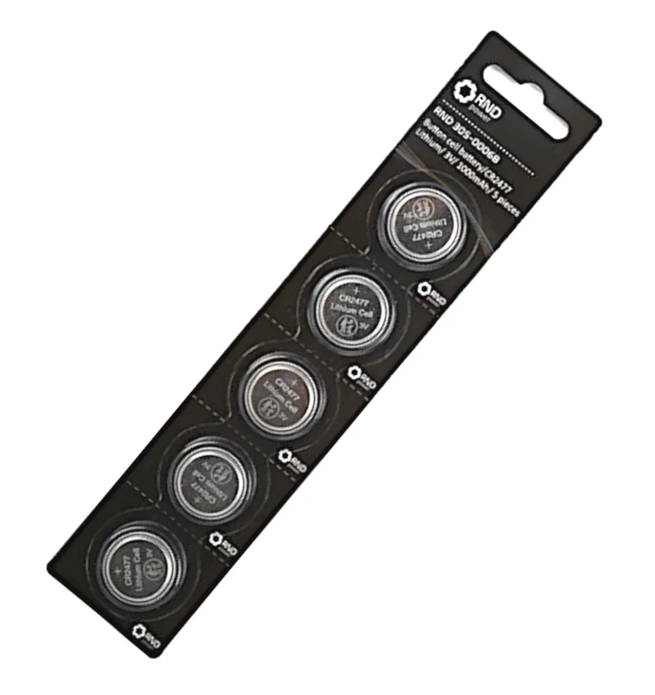 [117573] Lithium knapbatteri CR2477, 3V, 950mAh, 5 stk.