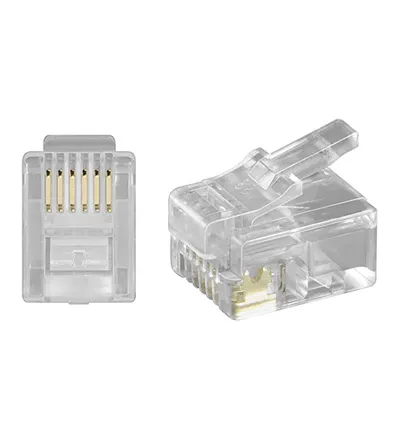 [117663] 6P6C  RJ12 Modular Plug for RUND kabel