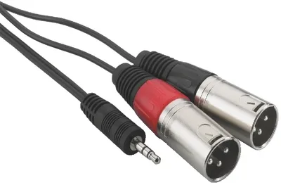 [118211] 3.5mm Jack/XLR-han 1m