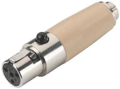 [118453] Mini XLR 4-pol hun - 2,5mm.stereo-hun adapter