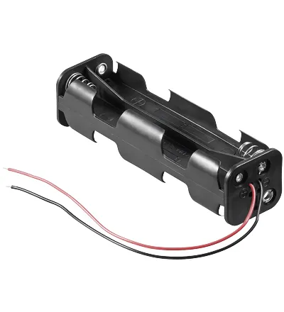 [118931] Batteriholder 8 x AA m. ledning