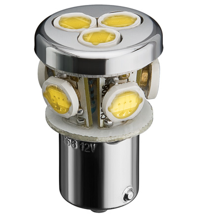 [119018] LED S BA15s white cluster 24mm