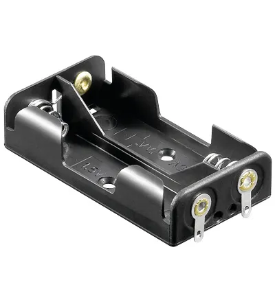 [119273] Batteriholder 2 x AA loddeøjer