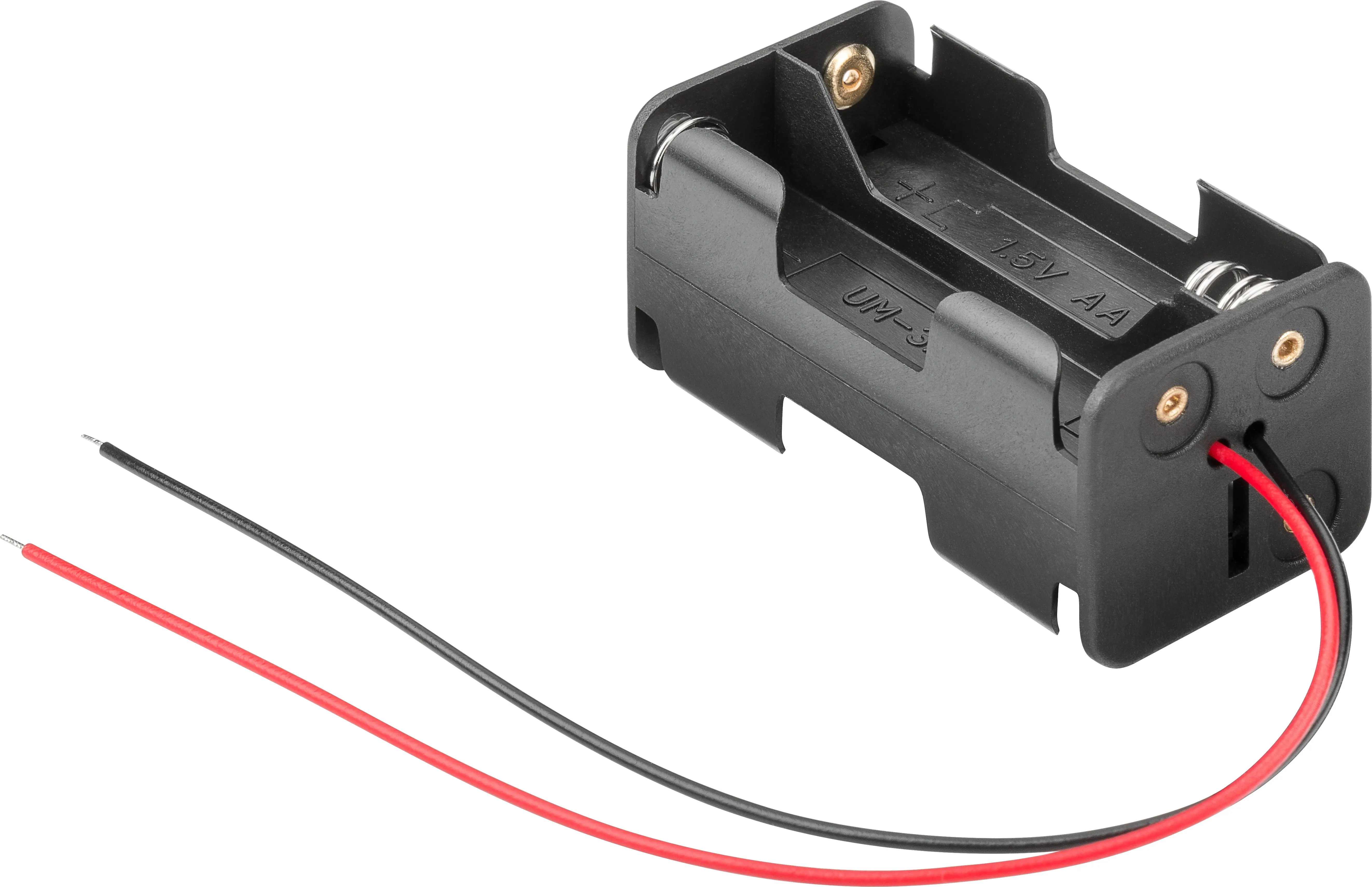 [119275] Batteriholder 4 x AA m. ledning