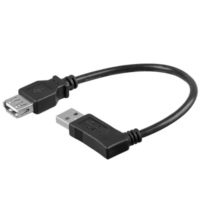 [119348] USB forlænger højre-vinklet 45cm