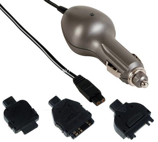 [119464] 12V biladapter - 5V / 500mA (inkl. 3 PDA stik)