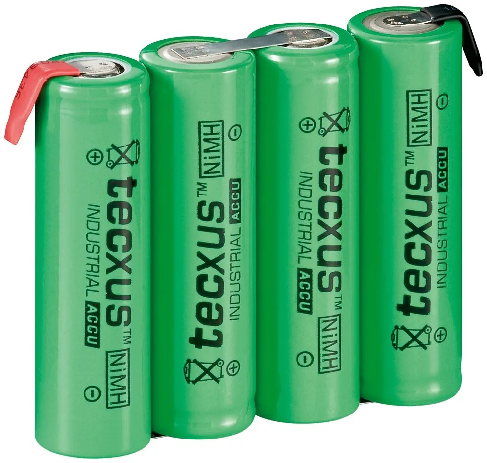 [119690] 4xAA 4,8V 2100mAh.NIMH med loddeflige