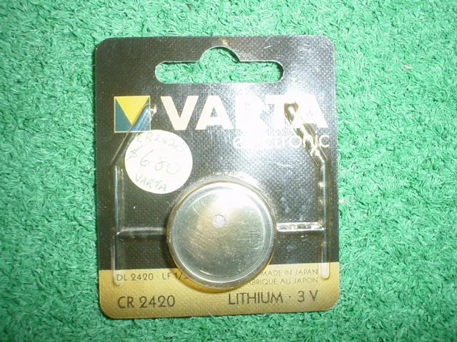[119758] Lithium knapbatteri 24 x 2mm. 3V, 180mAh