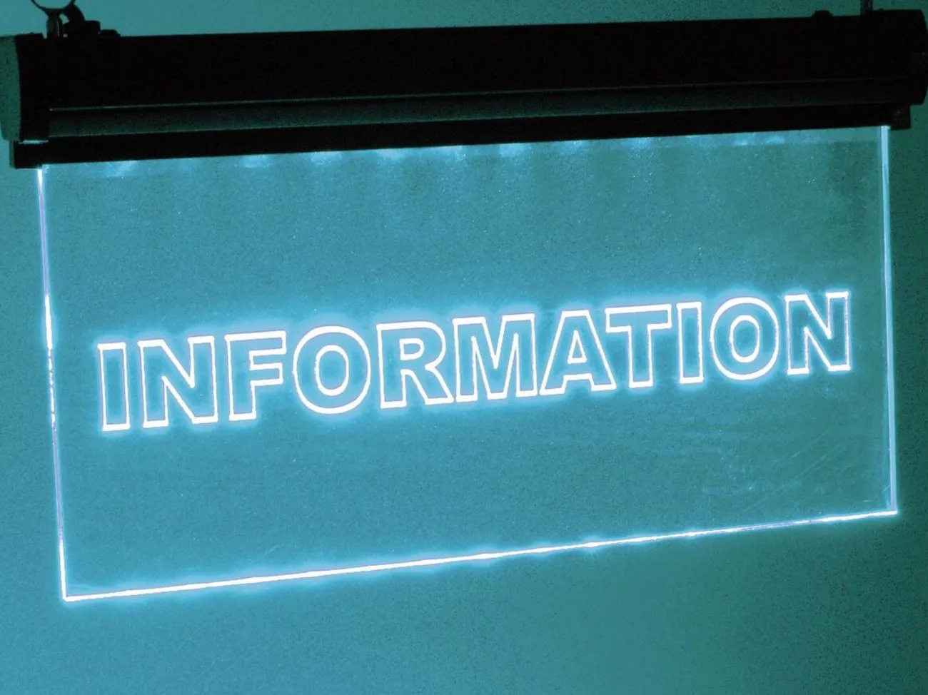 [119784] Lysskilt LED, "INFORMATION"