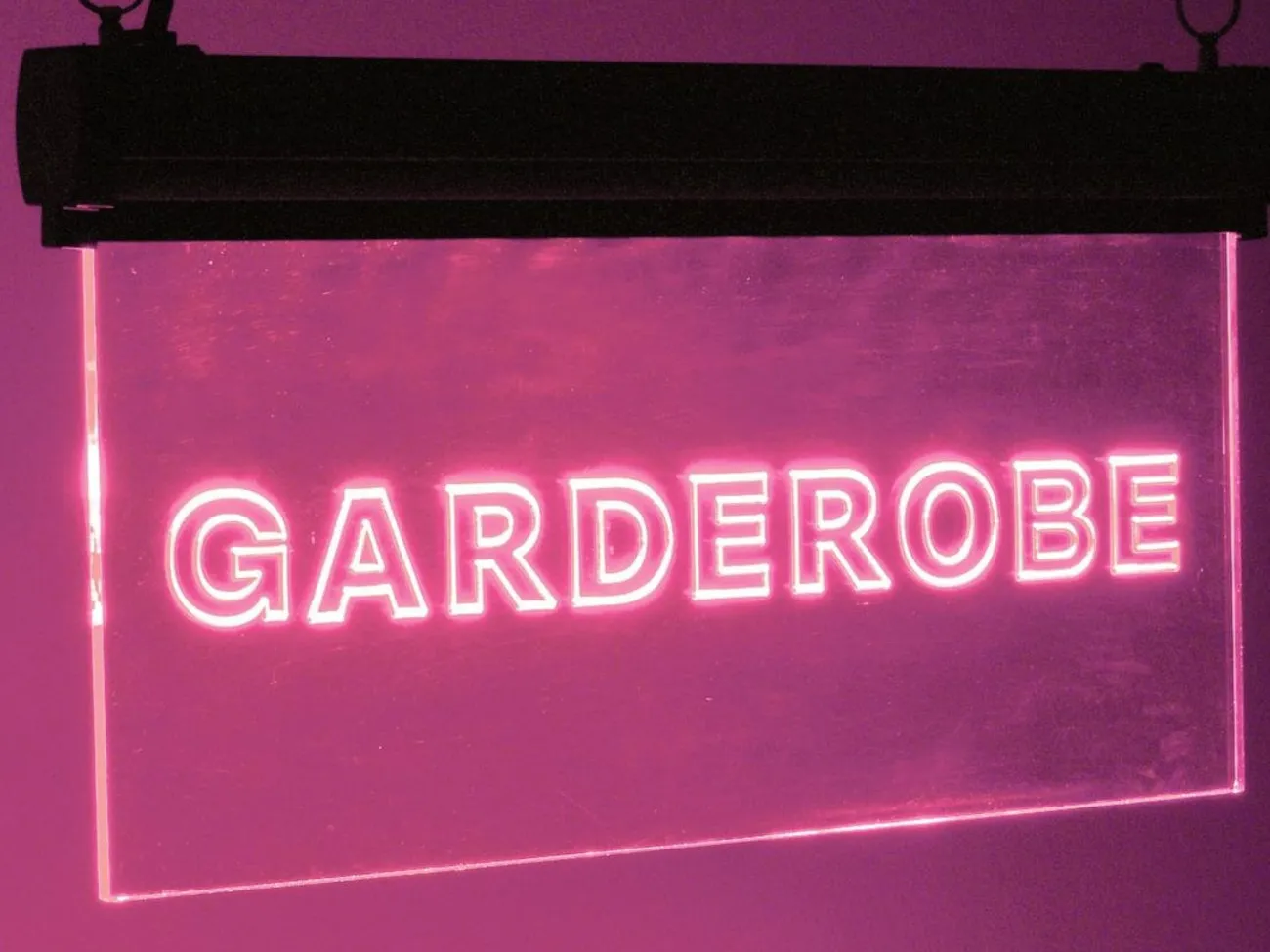 [119786] Lysskilt LED, "GARDEROBE"