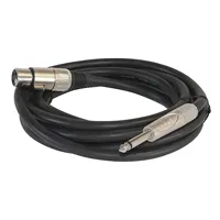 [119787] Højttalerkabel AC-225 XLR-hun/jack 6,3mm han 5m 2x2,5mm