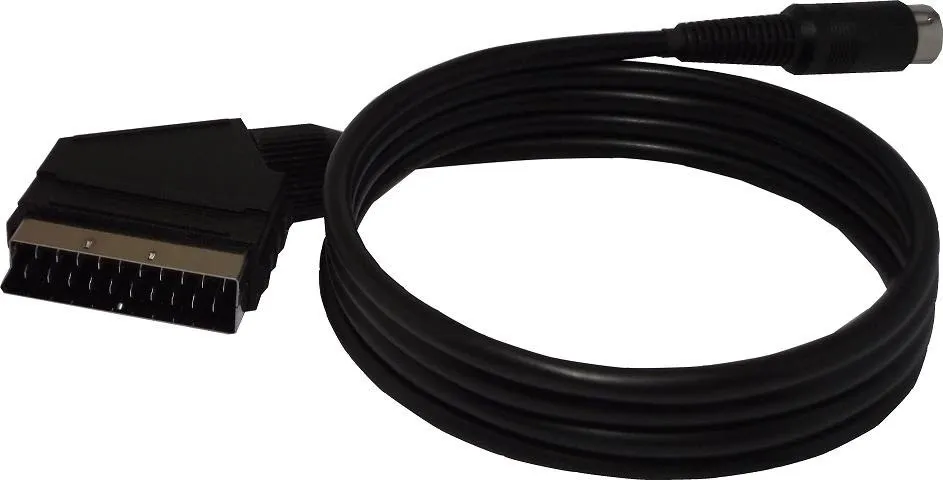 [120005] DIN 13P han / Scart Han 2m. Sort